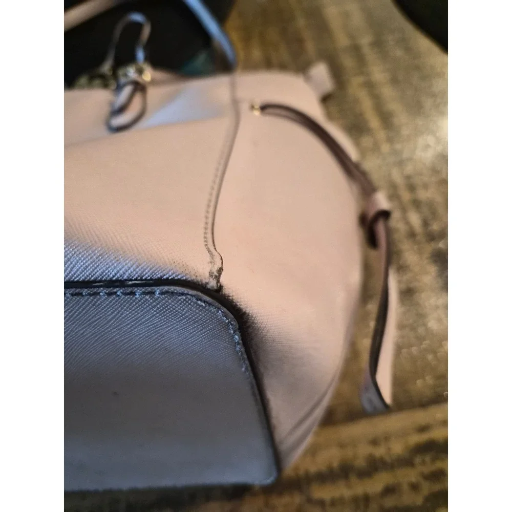 Michael Kors Voyager Tote Bag Pink Saffiano Leather Gold Hardware Shoulder‎ Bag